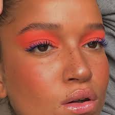 Y2k Great For Summer Gucci Prada Summer Spring Winter Autumn Fall Versace Dior Monogram Neon Orange Blue Green Summer Makeup Trends Editorial Makeup Makeup Set