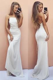 Cheap Prom Dress White Prom Dress Mermaid Prom Dress Simple Prom Dress White Prom Dress Cheap Chiffon Prom Dress Elegant Prom Dresses White Prom Dress