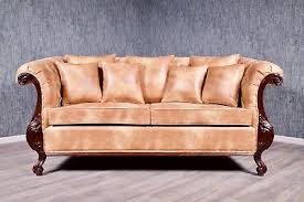 Different styles of classic chesterfield sofas. Chesterfield Sofa Couch Massiv Antik Kolonial Braun Stil Polstermobel Vintage Ebay