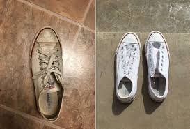The night before you plan to clean them, sprinkle some baking soda inside the boots and let it sit overnight. How To Clean Converse One Twitter User Shares Her Trick Thrillist