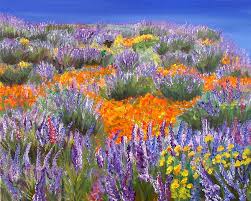 Market, and in promoting the benefits of flowers to new generations. California Wildflowers Painting By Mary Jo Zorad