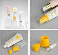 Kemasan Tabung Squeeze 50 ml untuk Losion Tabir Surya Krim Pompa Tanpa  Udara Tabung Plastik Wadah Kemasan Lunak Kosmetik