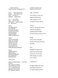 Kamu juga bisa download secara legal di itunes. Lirik Lagu Patriotik Malaysia Sehati Sejiwa