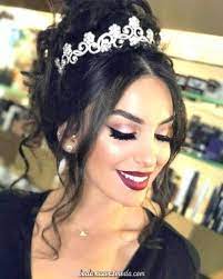 Excepcional Peinados De Quinceanera Dulce De La Corona Quince Hairstyles Quinceanera Hairstyles Bride Hairstyles