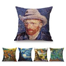 Vincent van gogh adalah seniman yang memiliki kisah menghanyutkan. Vincent Van Gogh Potret Diri Bunga Matahari Malam Berbintang Minyak Lukisan Karya Rumah Seni Dekorasi Penutup Bantal Cover Cushion Cover Aliexpress