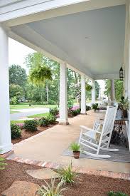 Anyone on the porch at the end of the day could look up and see a blue sky instead of a dark one, thus creating the illusion of extended daylight. Best Haint Blue Paint Colors For Your Porch Ceiling