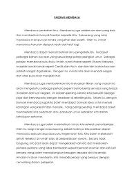 Ilmu pengetahuan akan diperolehi dan dipertingkatkan dari masa ke semasa dengan cara pembacaan. Karangan Bm T4 Faedah Membaca