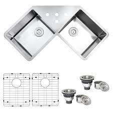 corner installation kitchen sinks at