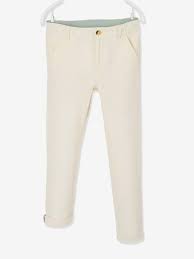 Notre meilleur comparatif de : Pantalon Chino Garcon En Coton Lin Beige Clair Vertbaudet