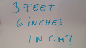 How much are 3.5 inches in feet? 3 Feet And 6 Inches In Cm Youtube
