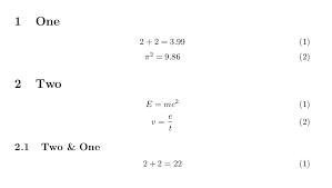 Reset Equation Numbering After Each Section Tex Latex Stack Exchange