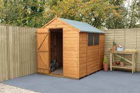 Wide range of styles & glazing options. Shiplap Dip Treated 8x6 Apex Shed Forest Garden