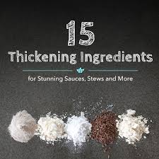 Thickening agent thickening agents, or thickeners, are substances which, when added to an aqueous mixture, increase its viscosity for acidic foods, arrowroot is a better choice than cornstarch, which loses thickening potency in acidic mixtures. Cooking Thickeners 15 Thickening Ingredients For Stunning Sauces