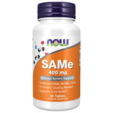 Amazon.com: NOW Supplements, SAMe (S-Adenosyl-L-Methionine) 400 mg, Nervous  System Support*, 60 Tablets : Health & Household