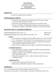 resume examples of customer service