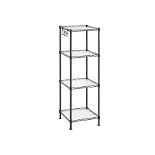 Maybe you would like to learn more about one of these? Songmics 4 Tier Bathroom Shelf Wire Shelving Unit Metal Storage Rack For Small Space Total Load Capacity 176 Lb 11 8 X 11 8 X 40 2 Inches With 4 Pp Sheets Removable Hooks Black Ulgr104b01
