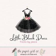 Dress Logo Black Dress Logo Frock Logo Party Dress Logo Dress Etsy Dress Logo Etsy Shop Logo Boutique Logo