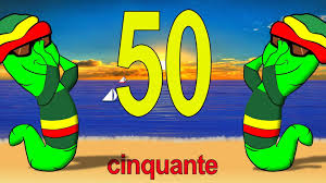 The number 70 in french. Number To 50 In French