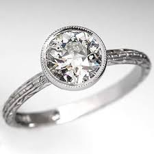Antique Engagement Rings Eragem Antique Engagement Rings Bezel Engagement Ring Bezel Set Engagement Ring