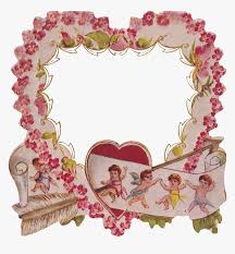 Prepare for the valentine's day! Diecutheartframe Wingsofwhimsy Vintage Valentine Frame Png Transparent Png Kindpng