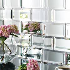 How to hang heavy things on a tile backsplash. Silver Mirror Mirror Bevel Tile