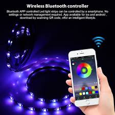 5m 4m 3m 2m 1m Led Strip Lights Bluetooth Led Light Strips Wireless Music Rgb Tape Lights With Remote Color Changing Rope Lights Smart Phone App Control For Home Parties Birthday Bar Club Decoration Walmart Com