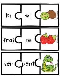 Les Syllabes 60 Puzzles De 2 Syllabes French Syllables Teaching French French Worksheets French Language Lessons