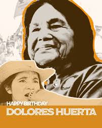 Happy birthday to a living legend, Dolores Huerta! (doloreshuerta) To many  more years of your unmatched love for community, dedication, and leadership.