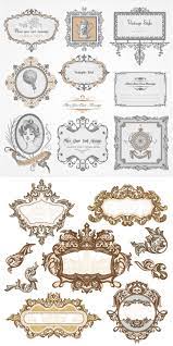 Pin By Yunhwa Jang On Free Vector Graphic Resources Baroque Frames Vintage Labels Vintage Frames