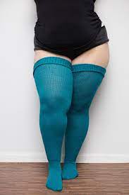 REAL PLUS SIZE Thigh Highs Thunda Thighs Over the Knee Long - Etsy New  Zealand