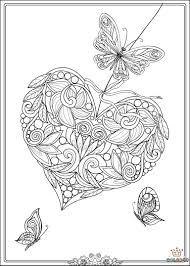 Pin By Petra Oltmans On Coloring Heart Coloring Pages Butterfly Coloring Page Mandala Coloring Pages