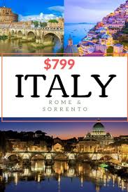 8 Day Budget Italy Vacation Package With Flight Hotels Rental Car From 799 Enjoy Beautiful Rome And S Italy Vacation Packages Italy Vacation Italy Travel