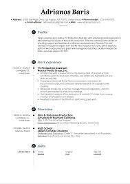 The executive assistant resume examples will help job seekers who want to get inspired and then join the success stories of thousands of buildfreesume subscribers. Tv Production Assistant Resume Example Kickresume