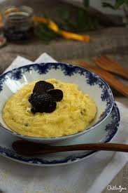 Polenta Cremeuse A La Truffe Noire Blog De Chataigne Polenta Cremeuse Polenta Truffe Recette