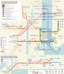 New year's day falls on sunday this year but the holiday is officially observed on monday (01/02/2017), a federal holiday. New Jersey To Nyc Bus Subway Ferry Shuttle Map New Jersey Hotels Near Nyc Nj Transit Map Transit Map New York Travel