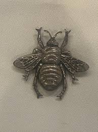 silver bee brooch