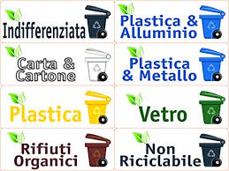 Libri, quaderni, giornali, carta per stampante. Rifiuti Sacchi Gialli Rifiuti Organici Vetro Rifiuti Di Carta Con Simboli Adatti Ai Bambini Resorti Set