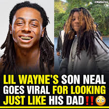 LilWayne's son Neal is going viral for looking just like his dad 😳😭  (Swipe)