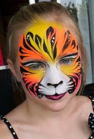 Beautiful Face Painting Tiger Girl By Marcela Bustamante Katze Schminken Schminkgesichter Kinder Schminken