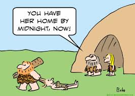 The astronaut visitors are troubled that cavemen drag their women around by the hair as their form of courtship. Date Caveman Home Midnight Drag By Rmay Love Cartoon Toonpool