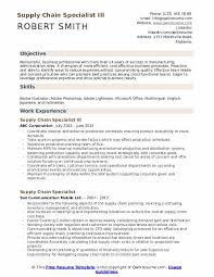Professional supply chain management templates to showcase. Supply Chain Specialist Resume Samples Qwikresume