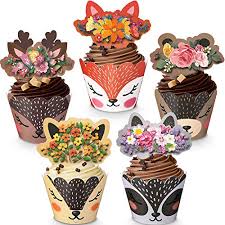 There is something so special and innocent about this delightful woodland themed birthday party by acme party box company. 60 Pieces Woodland Cupcake Wrappers And Toppers For Woodland Theme Party Cupcake Wrappers Toppers Woodland Animal Wild One Birthday Party Decoration Baby Shower Supplies Pricepulse