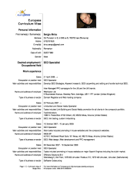 The europass cv is a cv structured with a layout and format recognised throughout europe. Europass Cv Online Fill Online Printable Fillable Blank Pdffiller