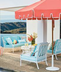 Calais Melon Designer Umbrella Furniture Outdoor Garden Furniture Outdoor Decor