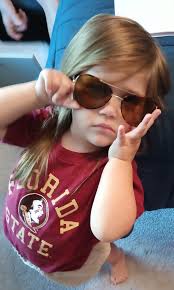 Two-year-old with great taste in college football