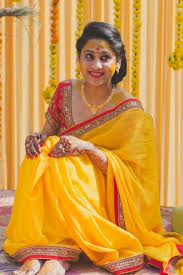 Haldi Ceremony Indian Wedding Bride Indian Sari Dress Indian Wedding