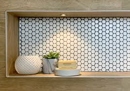They're cleaner than many wire storage devices and don't take up any room in your shower. Bathroom Niche Ideas London Skandinavisch Badezimmer London Von Karo And Co Interiors Ltd