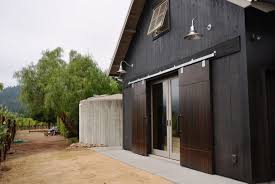 Classic Gooseneck Barn Lights For Boutique California Winery Rustic Barn Homes Exterior Sliding Barn Doors Exterior Barn Doors