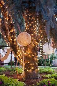 Outdoor string lights are a cinch to put up if you have the perfectly positioned trees or fence. 27 Magical Ways To Use Fairy Lights In Your Garden Https Wonderfulbackyard Com 2018 11 16 27 M Outdoor Fairy Lights Fairy Lights Garden Fairy Lights In Trees