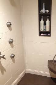Corner Trim Molding In A Solid Surface Shower Kit With A Stone Tile Pattern Innovate Building Solutions Remodel Bedroom Guest Bedroom Remodel Bath Remodel